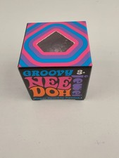 Schylling NeeDoh Groovy Jewel Purple Sparkly Gem Squishy Sensory Fidget Toy