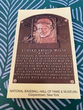 Ed Walsh Baseball Hall Of Fame Plaque Postcard - FREE SHIPPING