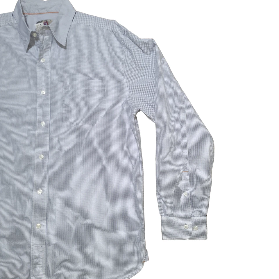 VTG Territory Ahead Button Up Shirt L Men Check Comfort Cotton Minimal Daily - Image 4 of 4