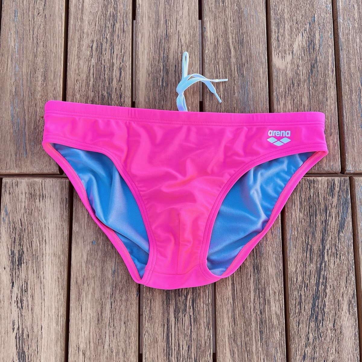Arena men Pink Swim Brief bikini swimwear swimsuit size 32 34 36