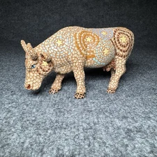 2002 Westland Giftware Cow Parade Starry Night in Texas Mosaic Figurine Retired