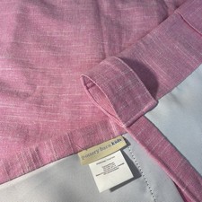 2 Pottery Barn Kids Pink Linen Blackout Curtain Drapes 44x84 Lot Of Two Panels