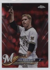 2018 Topps Chrome Sapphire Edition Red 10/10 Chase Anderson #54 12i0