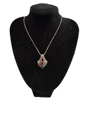 Cold Water Creek 925 Granat Herz Halskette echter Stein 