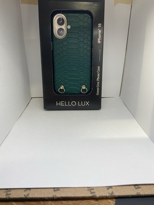 Hello Lux iPhone Phone Case - Green Croc Wrapped Brand New
