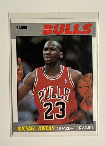 1987 Fleer MICHAEL JORDAN #59 HOF 2nd Year - Chicago Bulls - NM-MT Sharp Corners