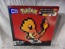 MEGA Blocks Pokemon Charmander Pixel Art HTH76 349 pcs FACTORY SEALED