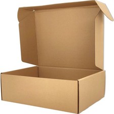 Brown Shipping Boxes for Small Business Pack of 20-12x9x4 inches Cardboard Co...