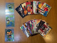 1996 Goosebumps Base Trading Cards Several Dups  3 Foil Stickers Cards 2,4,5
