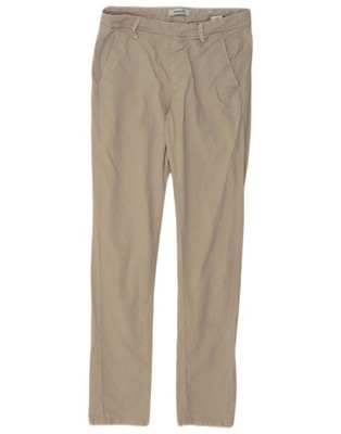 DONDUP Womens Slim Chino Trousers W29 L31 Beige Cotton QO03