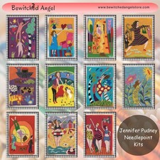 Jennifer Pudney Needlepoint Kit   Fun Designs, perfect for all Skill Levels