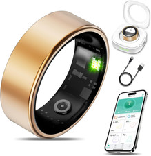 Smart Health Ring for Women Men Fitness Tracker with Heart Rate Blood Oxygen B