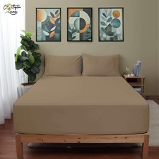 King Size 3-Piece Set 1 Fitted Sheet,2 Pillowcases, Premium 1800 Microfiber K...