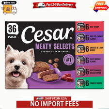 Cesar Classic Loaf In Sauce Wet Dog Food Variety Pack, 3.5 Oz Trays 36 Pack