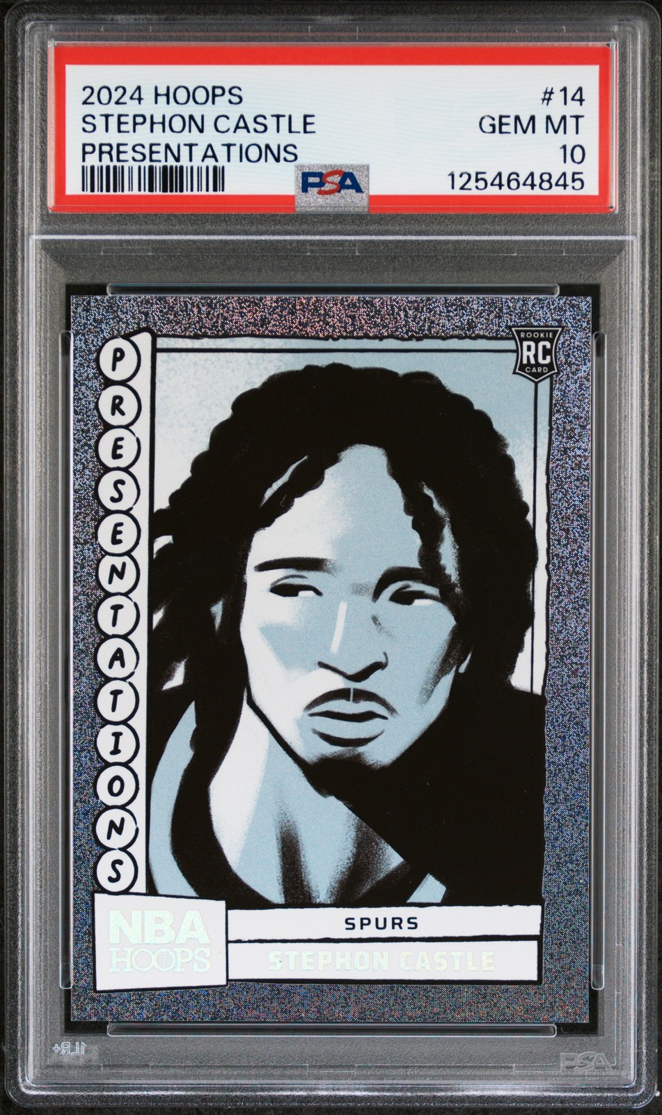 2024 PANINI NBA HOOPS PRESENTATIONS #14 STEPHON CASTLE PSA 10