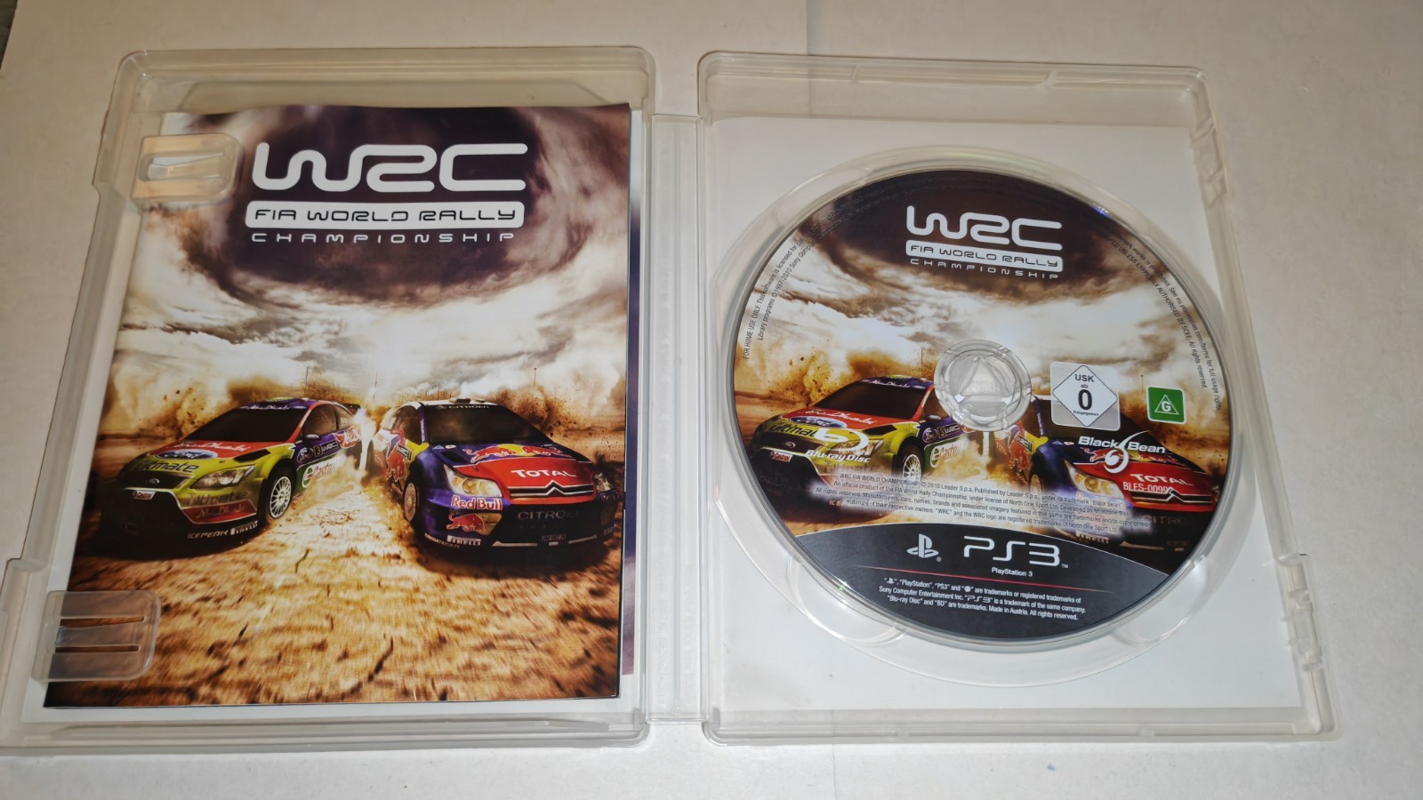 WRC: FIA World Rally Championship (Sony PlayStation 3, 2010) With Manual