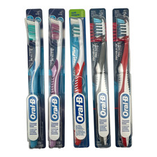 Oral-B Complete Toothbrushes Set of 5 Advantage Plus 3D White Pro Health NEW