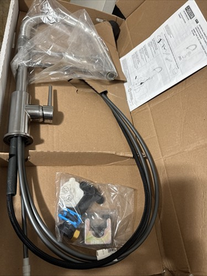 #ad #ad Delta Trinsic Pro Single Handle Pull Down Kitchen Faucet With Spring Spout New $280.00