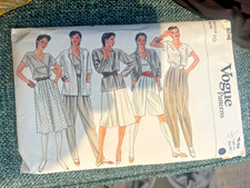 FREE SHIP! 8246 Vogue Patterns Sz 10 Multi-piece Set