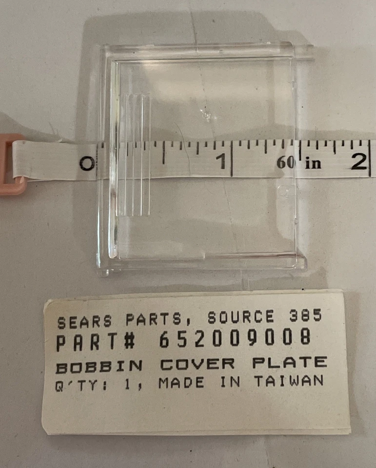 Cubierta de bobina / placa deslizante - Parte de máquina de coser Sears Kenmore # 652009008 Foto 4 de 4