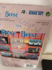 LA BELLE ET LA B&Ecirc;TE - complet  ORIGINALE NINTENDO NES PAL B FRA - Hudson