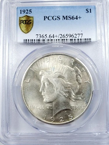 1925 Peace Dollar PCGS MS64+  PLUS GRADE