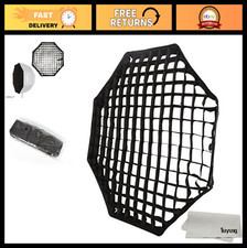 Portable 47" Octagon Softbox Umbrella with Grid for Flash Speedlight Photography