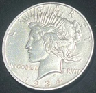 SHARP~1934 D PEACE S$1~90% SILVR~SOLID U.S COLLECTABLE/INVESTMNT SILVER DOLLAR
