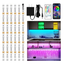 6 PCS RGB Under Cabinet Lights with App and Remote Control