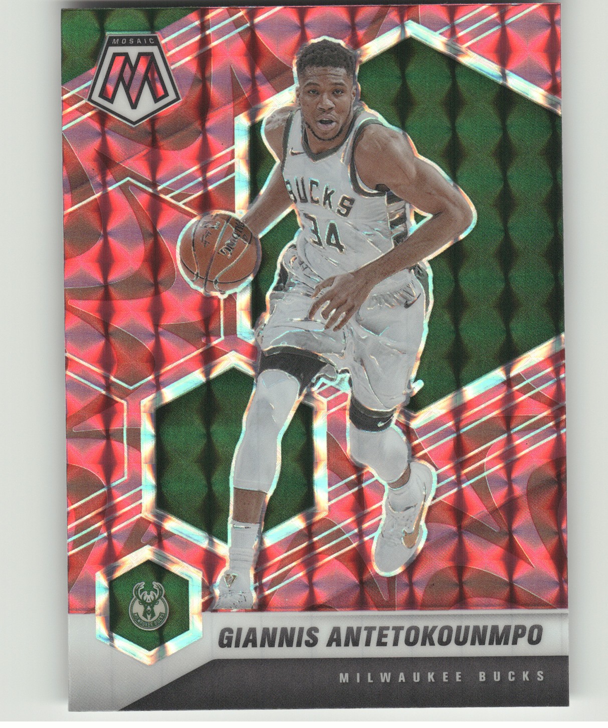 2020 Mosaic Giannis Antetokounmpo #80 Mosaic Red