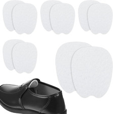 Felt Tongue Pads for Shoes, 5 Pairs White Felt Shoe Tongue Pads Cushion Soft Sel