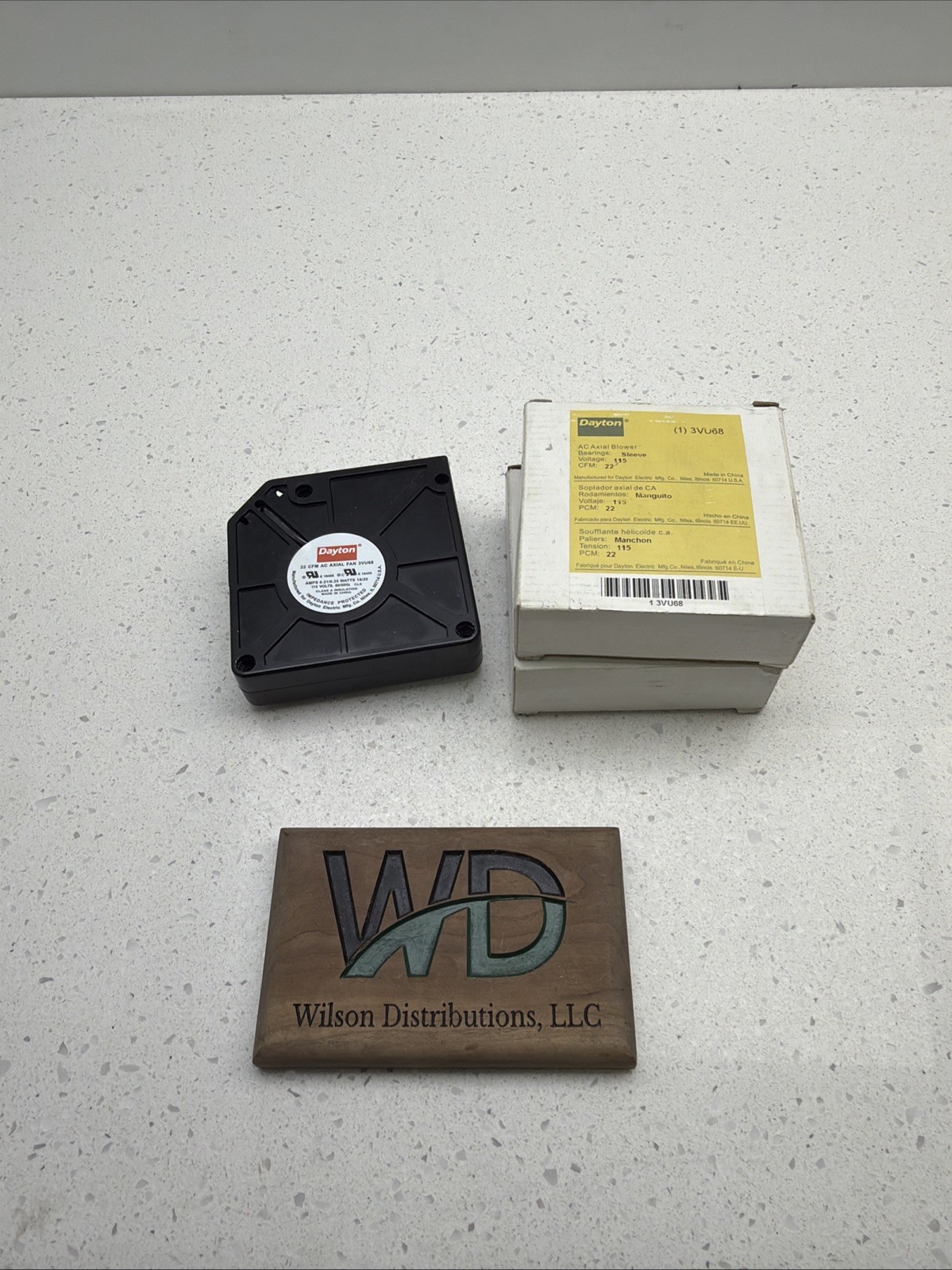 3VU68 Dayton 115V 22CFM Axial Fan (Lot of 2)