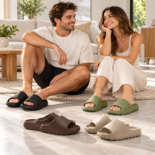 Cloud Slippers Thick Sole Pillow Slides Soft EVA Beach Sandals Unisex Shoes US
