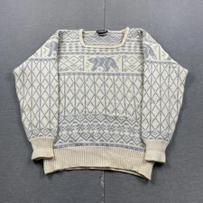 Vintage Oslo Sweater Shop Womens Sweater Medium 42 Fair Isle Wool Polar Bear
