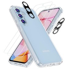 Samsung Galaxy S24 FE Case with Tempered Glass Screen  Camera Lens Protector, C