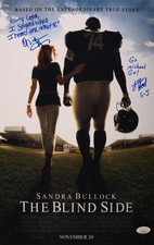 Quinton Aaron & Head Signed 11x17 The Blind Side JSA