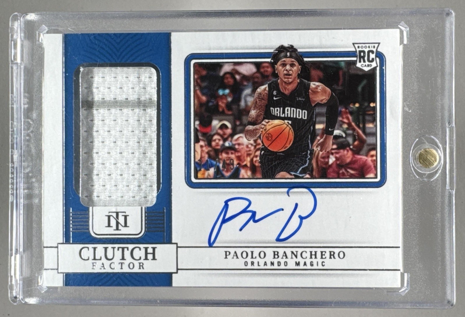 Paolo Banchero 2022 National Treasures Clutch Factor Patch RC Auto /49