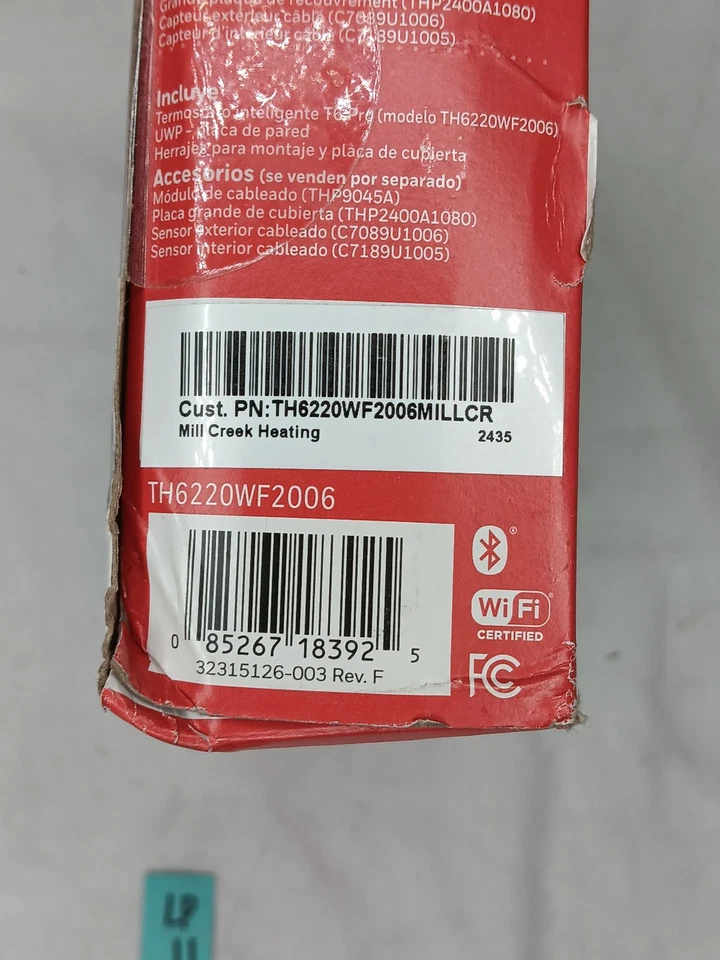 Honeywell *CONTRACTOR BRANDED - see pics* TH6220WF2006 T6 Pro - NEW/SEALED - Image 3 of 4