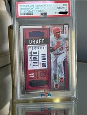 RARE POP (1) 2020 Panini Contenders - Shohei Ohtani #35 Purple Draft Ticket /149