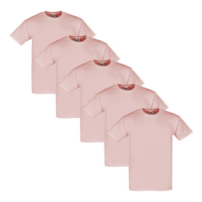 Fruit of the Loom 5er Pack Iconic 195 T-Shirt Herren | S-5XL | Baumwolle