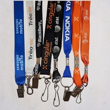 Vintage Telecom Lanyards - Lot of 8 Assorted Brands - 18"