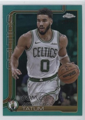 2025-26 Topps Chrome Teal Refractor 299/299 Jayson Tatum #49 9et