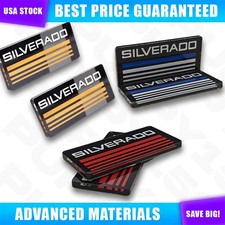 For Silverado Emblem 88-98 Side Body Cab Pickup Truck Door Badges 2pcs Set