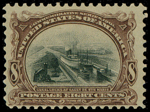US Scott 298, Fine-Very Fine, Mint Very Lightly Hinged, SCV $90.00
