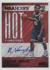 2015-16 Panini NBA Hoops Hot Signatures Red 7/25 Rashad Vaughn #HS-RV Auto 0q0