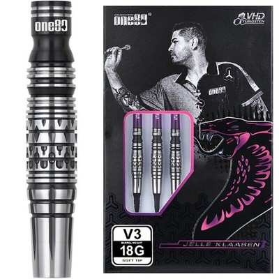 One80 Jelle Klaasen Player Model 3 Darts Barrels 2BA 18g