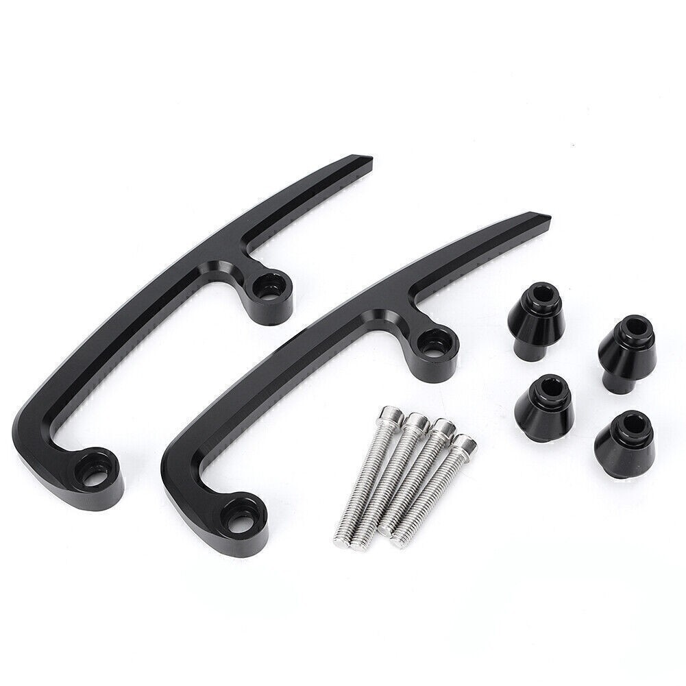 Passenger Rear Seat Handle Grab Bar Aluminum Black For KAWASAKI Z650 2017-2018