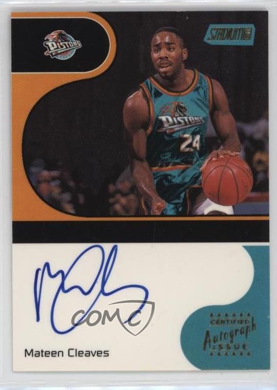2000 Topps Stadium Club Lone Star Signatures Mateen Cleaves Rookie Auto RC no9