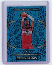 2024-25 Panini Obsidian Basketball #163 ALEXANDRE SARR Blue RC /30