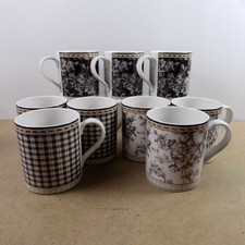9 Royal Doulton Studio Provence 3.75" Mugs VGC